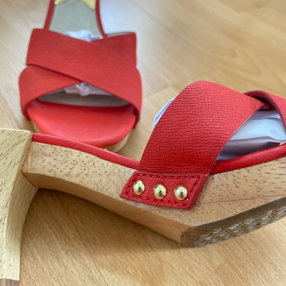 Never Worn - Michael Kors Woman's Amelie Mule Sandal Mandarin Size 5 1/2 - Picture 3 of 4